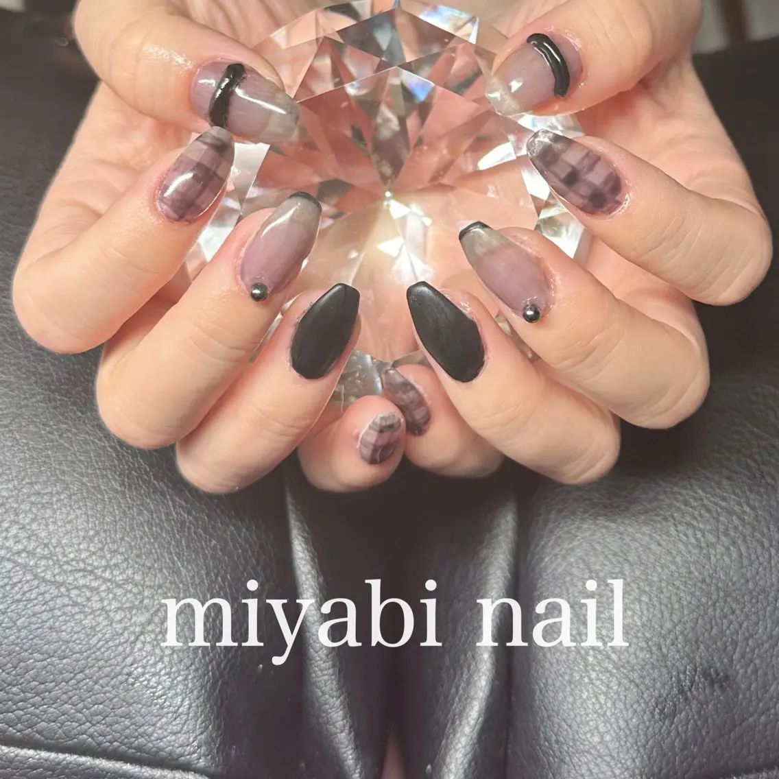 ネイル フレンチネイル ジェルネイル マットネイル 持ち込み ハンドネイル miyabi nail 桂川駅近くのネイルデザイン