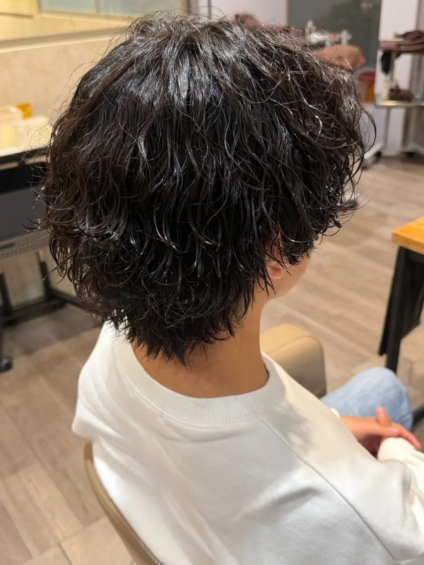 パーマ メンズ メンズパーマ 波巻きパーマ カラー/カット toshikiのヘアスタイル