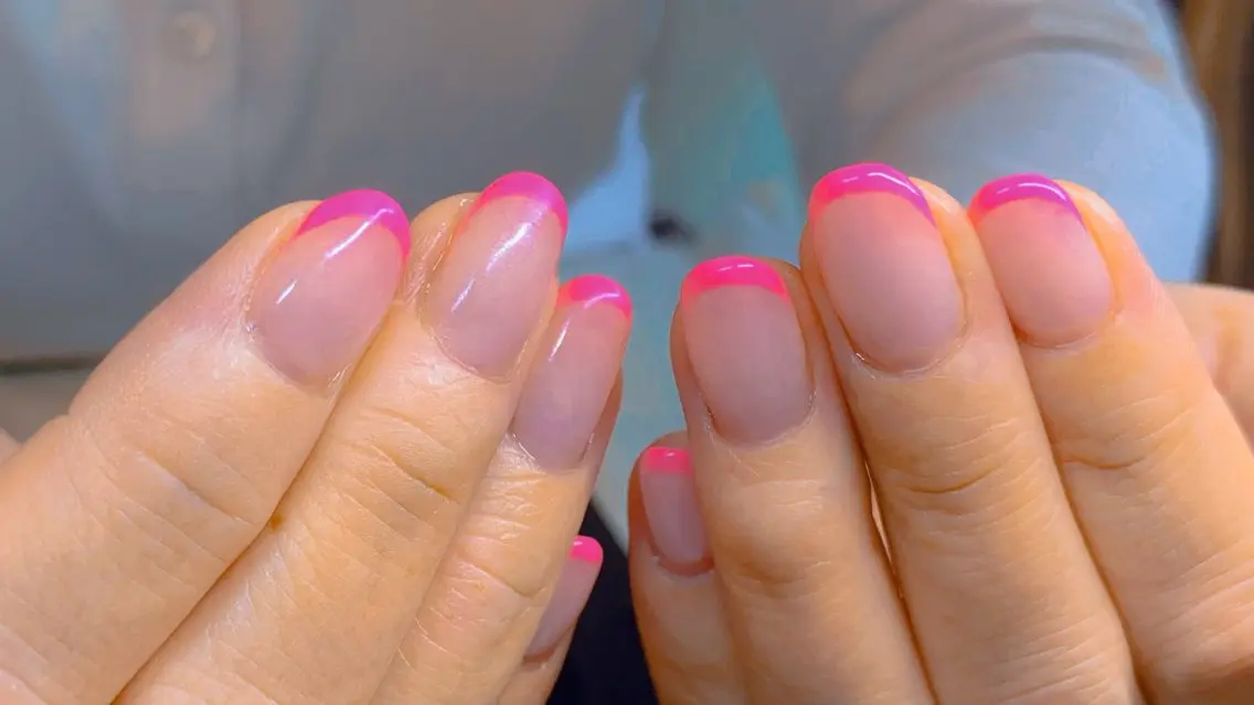 ネイル フレンチネイル ピンク ハンドネイル NAIL__ KOKOのネイルデザイン