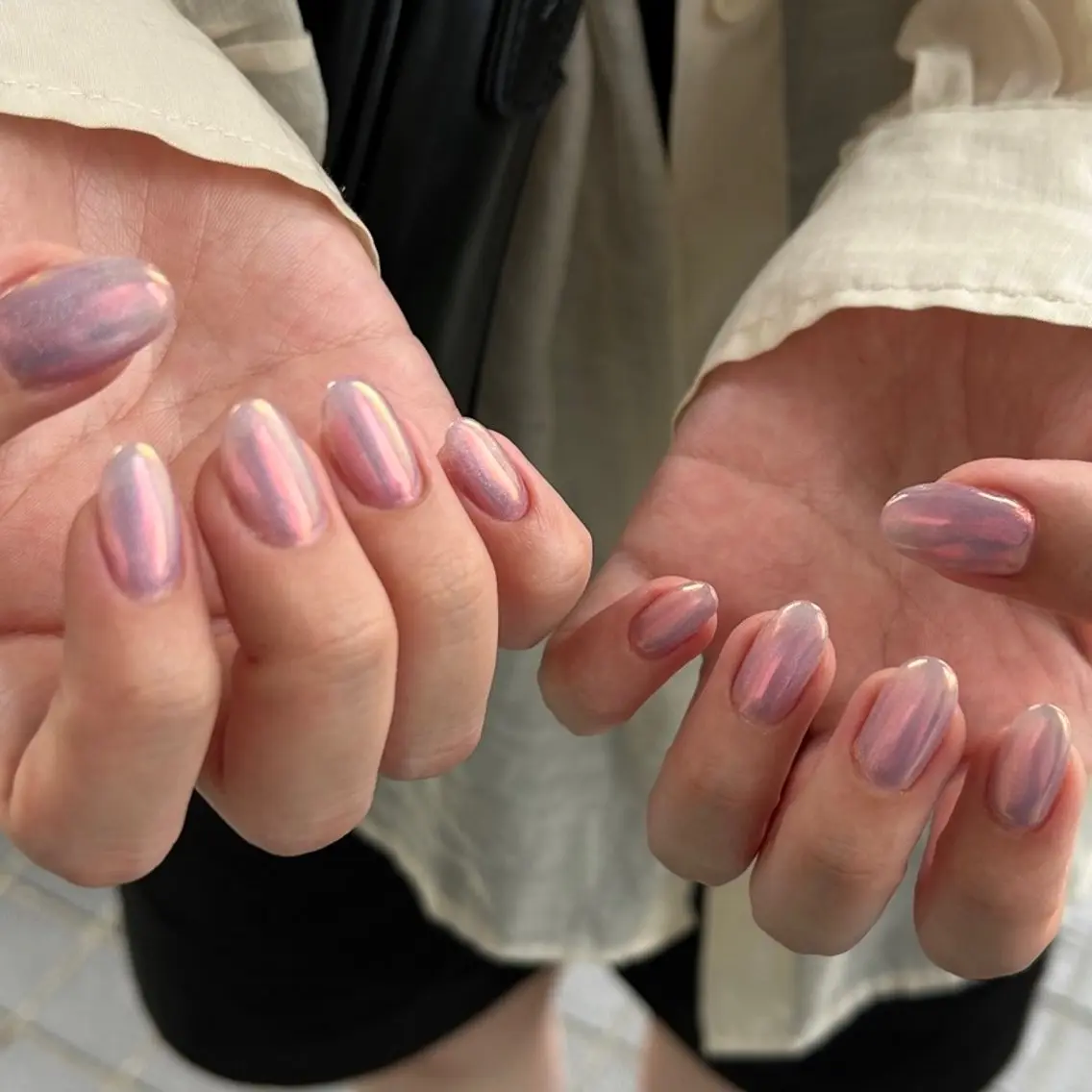 ネイル オーロラネイル マグネットネイル ニュアンスネイル シンプルネイル seika .のネイルデザイン