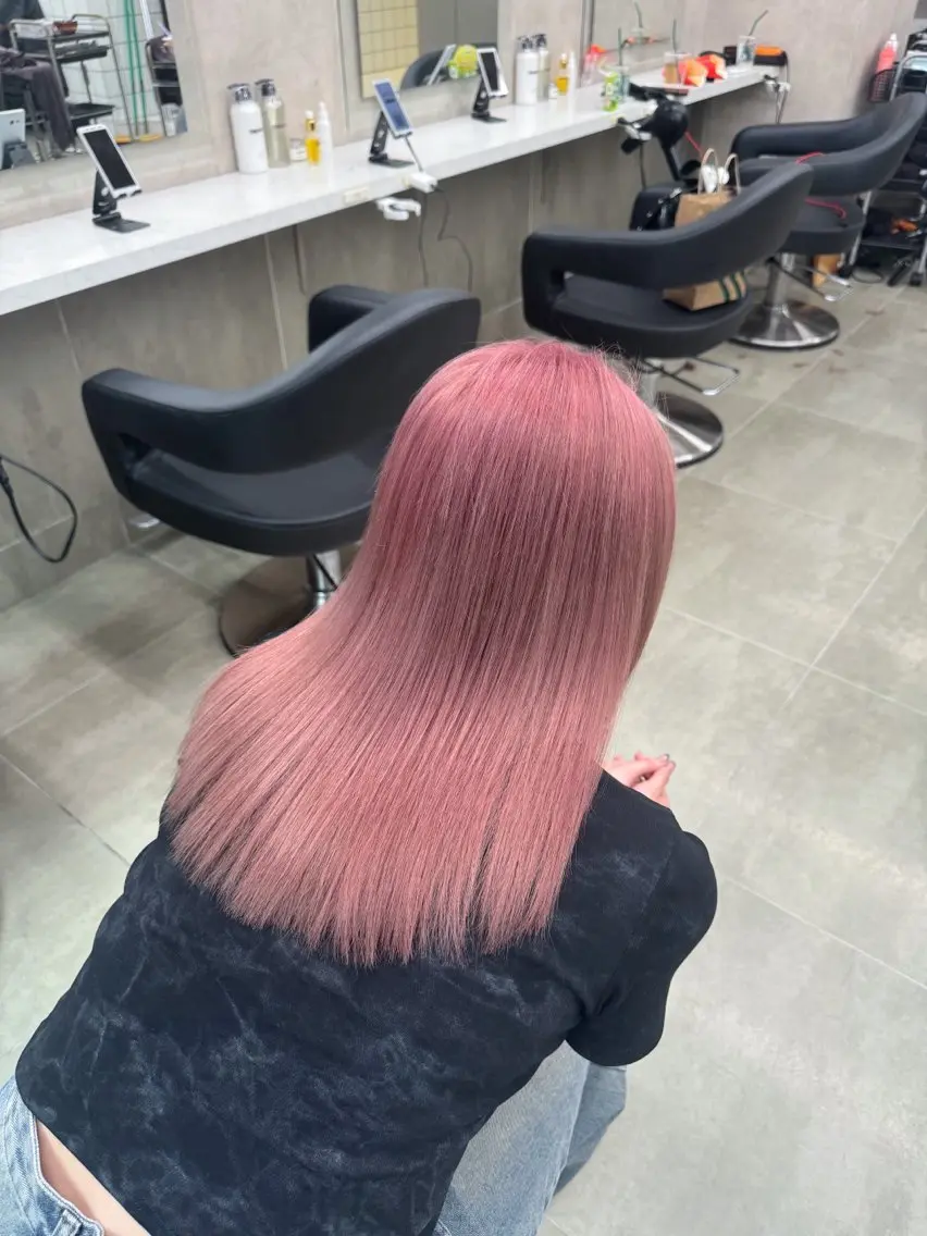 ミディアム カラー ヘアアレンジ Over hair_ misakiのヘアスタイル