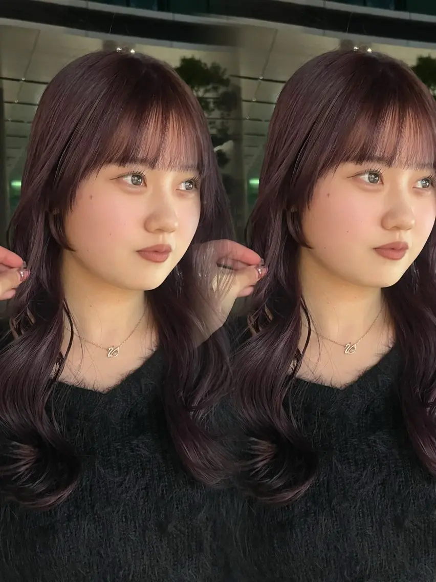 ロング カラー 柔らかい艶暖色 レイヤー🫧姫汝のヘアスタイル