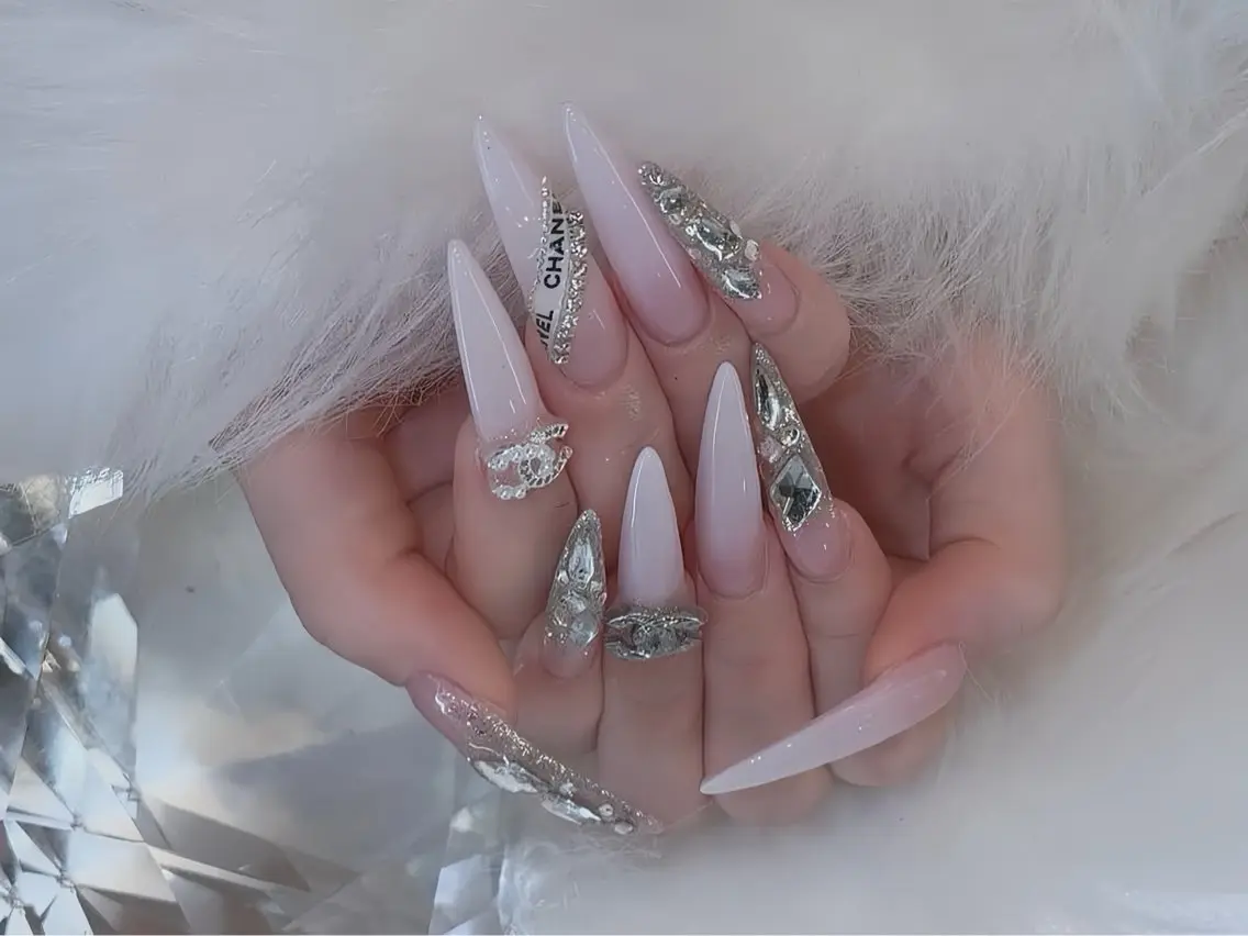 ネイル クリアネイル ドット フットネイル ジェルネイル グリーン ハンドネイル Rin Nail 新大久保店のネイルデザイン