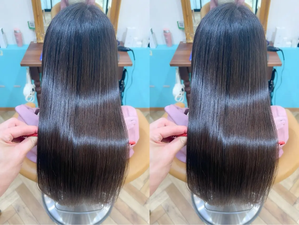 ロング カラー パーマ カット ヘアカラー 縮毛矯正 トリートメント 🇰🇷韓国レイヤー 錦糸町【北山謙三】のヘアスタイル