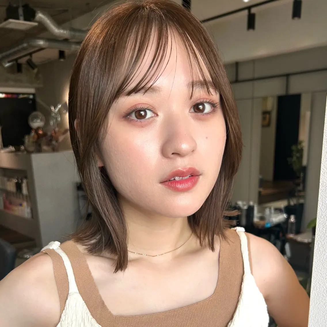 ショート ボブ くびれヘア くびれレイヤー レイヤーカット カット ヘアカラー 【顔まわり×ヘア セット】MIHO🎀のヘアスタイル