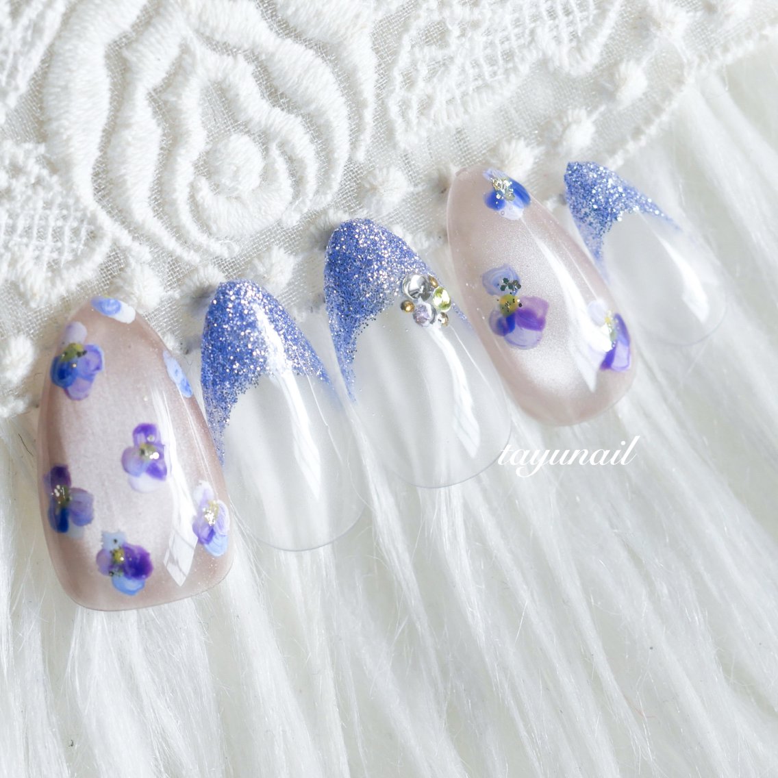 ネイル アートネイル ジェルネイル パラジェル ネイルサロン 【たゆnail】小中のネイルデザイン