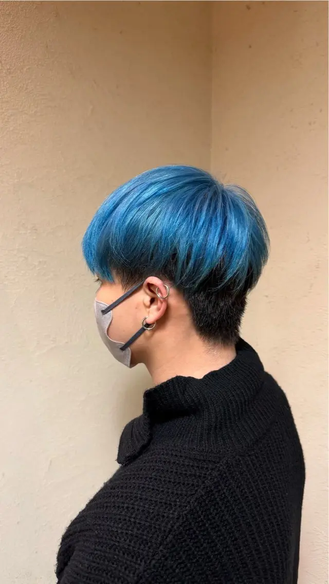 ショート ヘアカラー 東海 竜輝のヘアスタイル