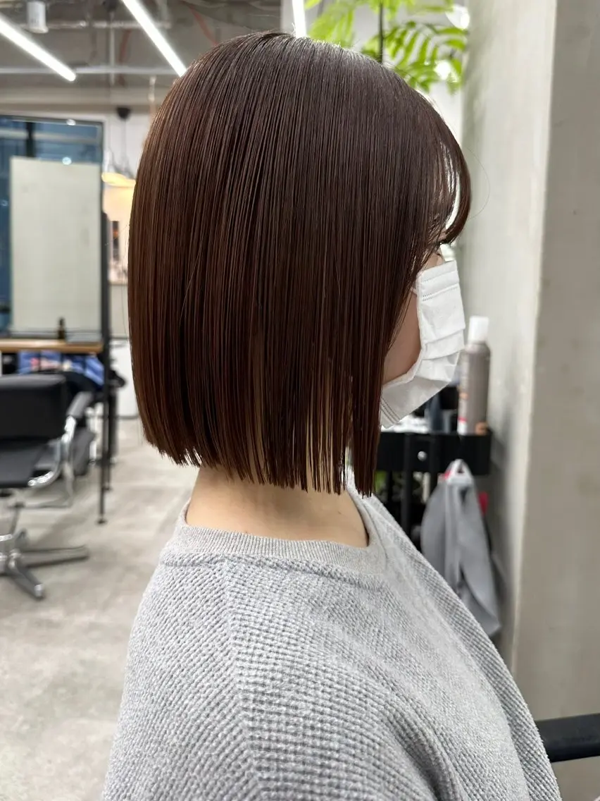 ショート カット ヘアカラー 髪質改善/美髪矯正/ 小顔ボブNANAのヘアスタイル