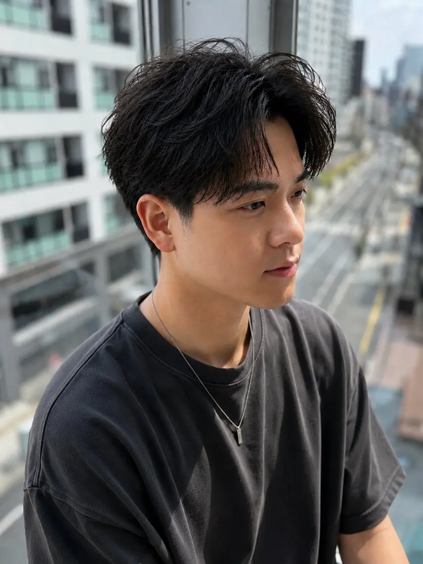 ショート パーマ 🔥メンズ特化方🔥 似合わせ💈三宅悠斗のヘアスタイル