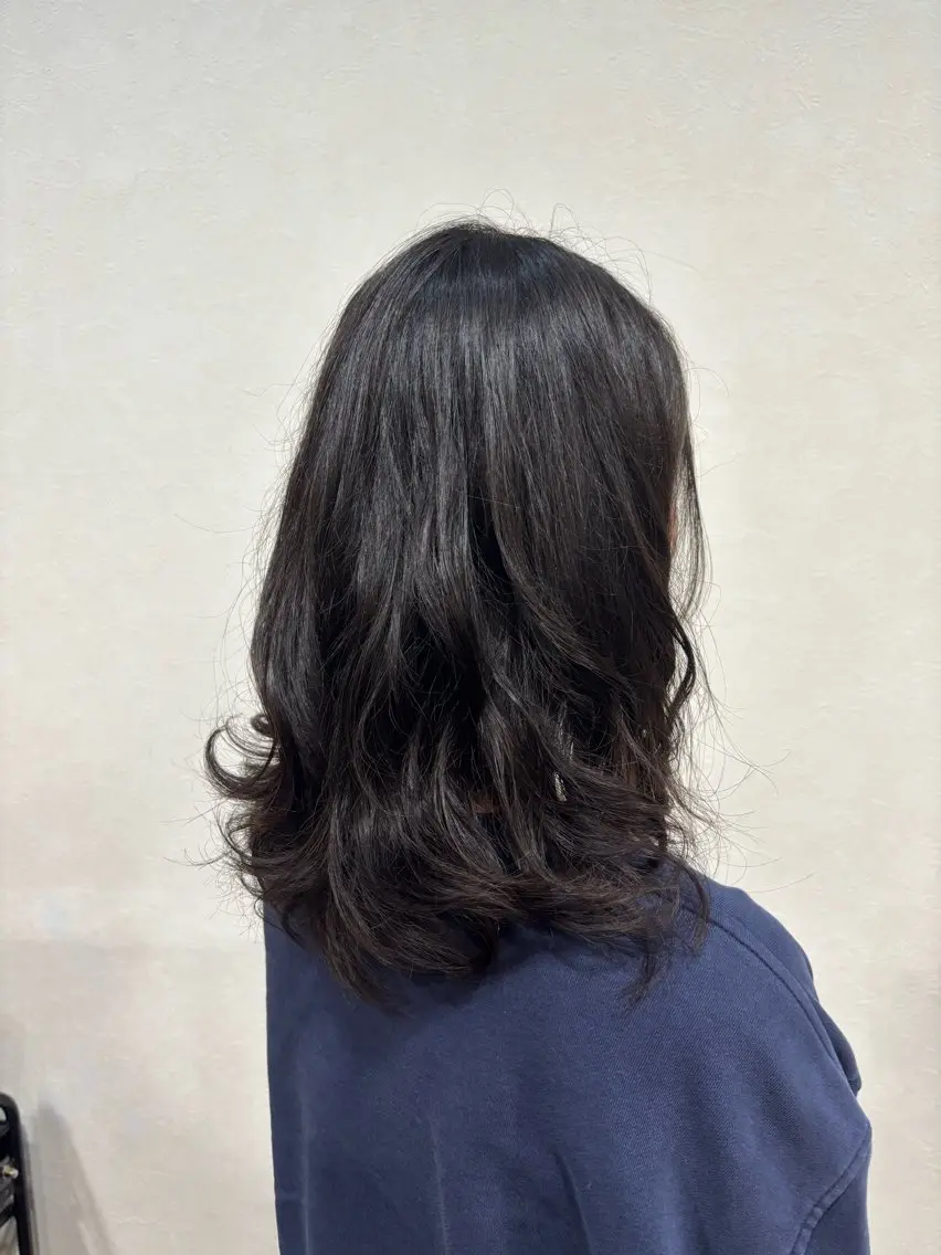 セミロング パーマ セミロングパーマ カット パーマ 髙木 雅子のヘアスタイル