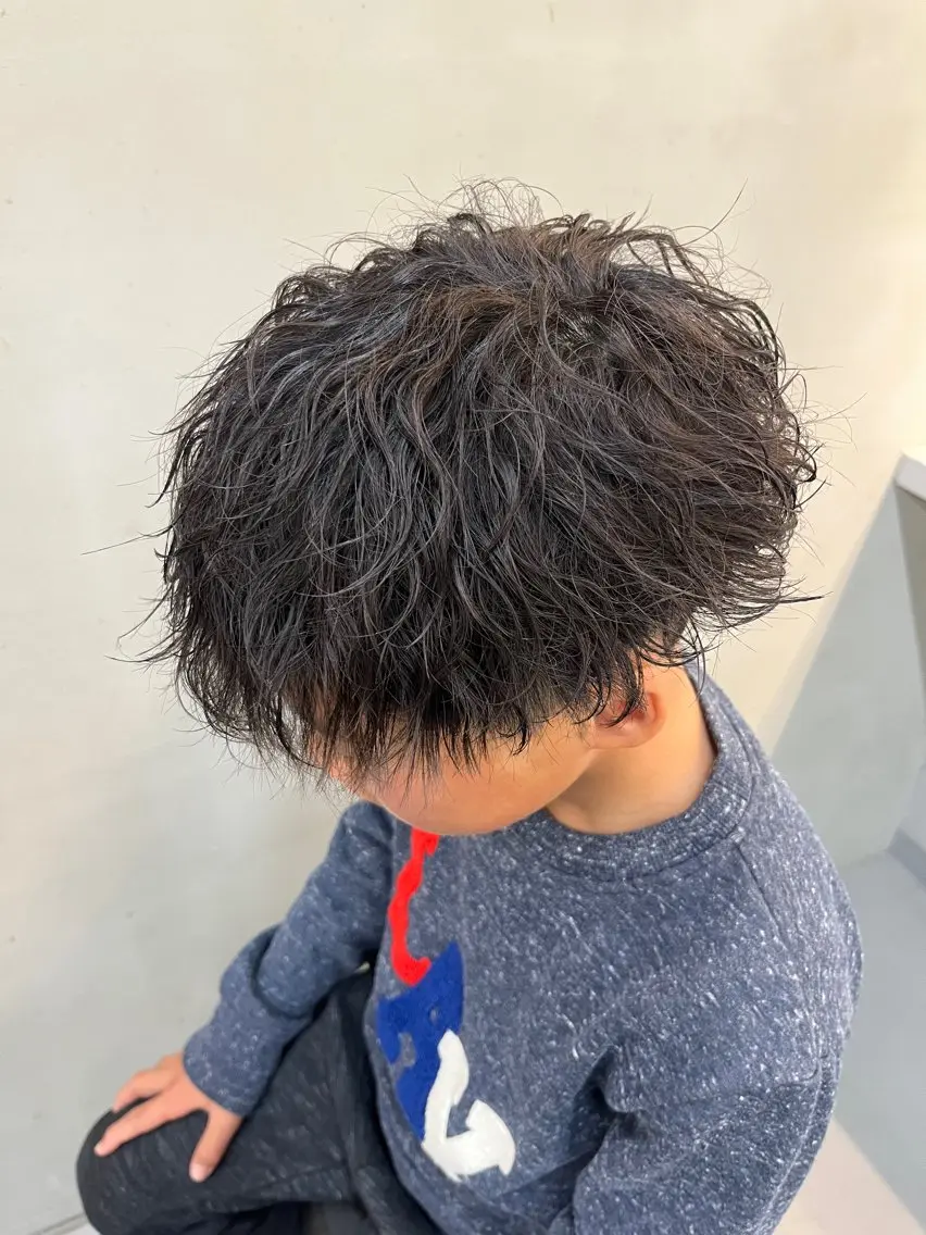 パーマ メンズ メンズパーマ 波巻きパーマ 波巻き得意 メンズ美容師/松井陸のヘアスタイル