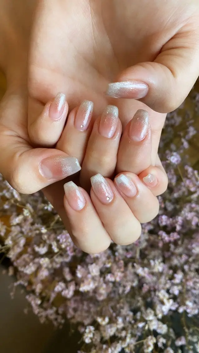ネイル ハンドネイル crystal ⭐︎ colorのネイルデザイン