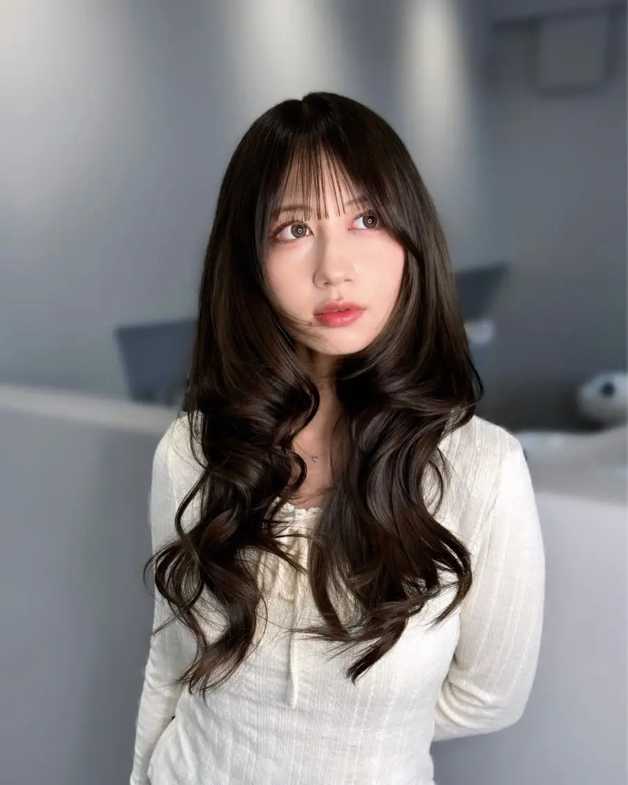 ロング カラー カット ヘアカラー 🦋韓国系指名No1 店長/圓山 祐也🦋のヘアスタイル