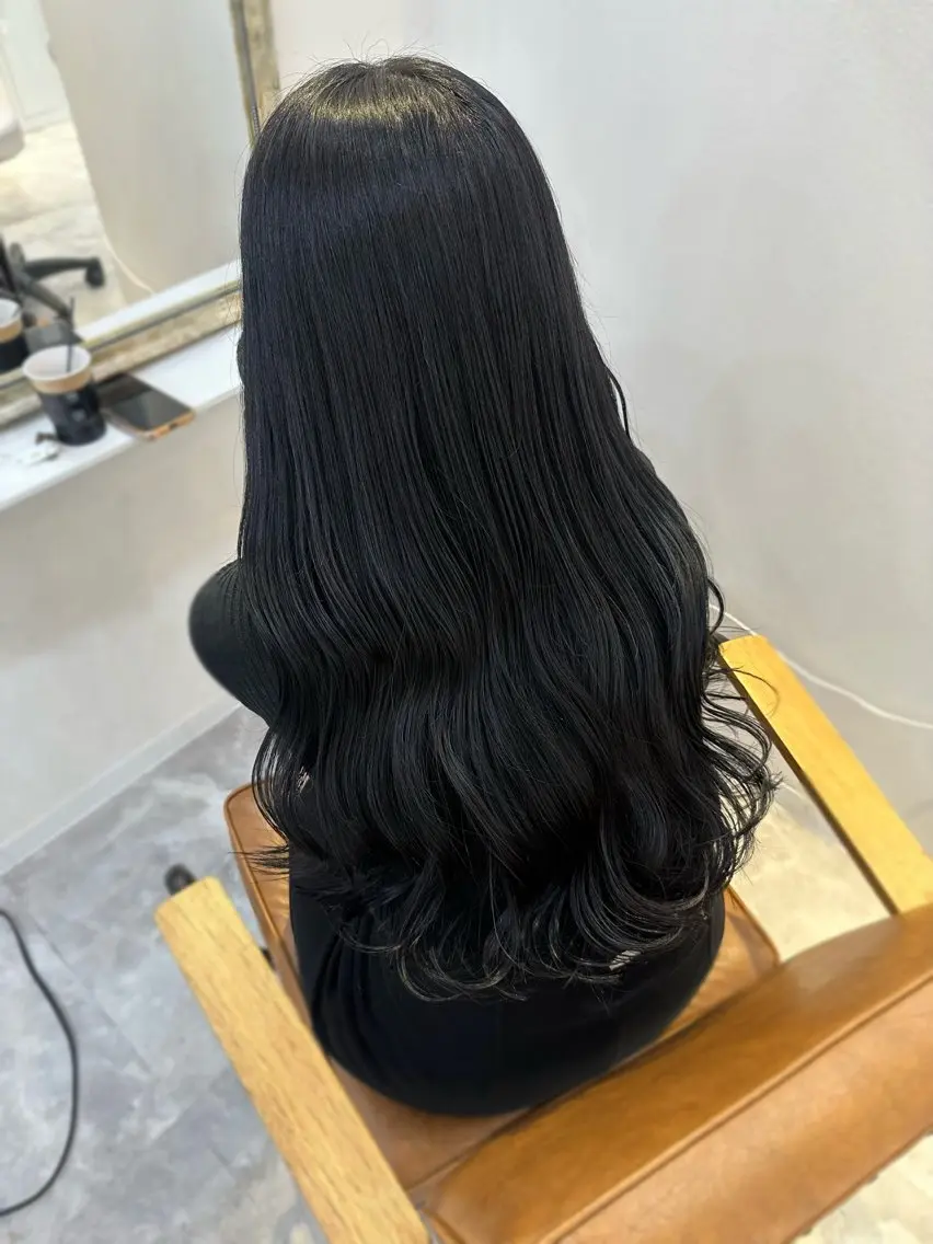 ロング カラー カット ヘアカラー Rinka/梅田/ 透け感カラー🤎のヘアスタイル
