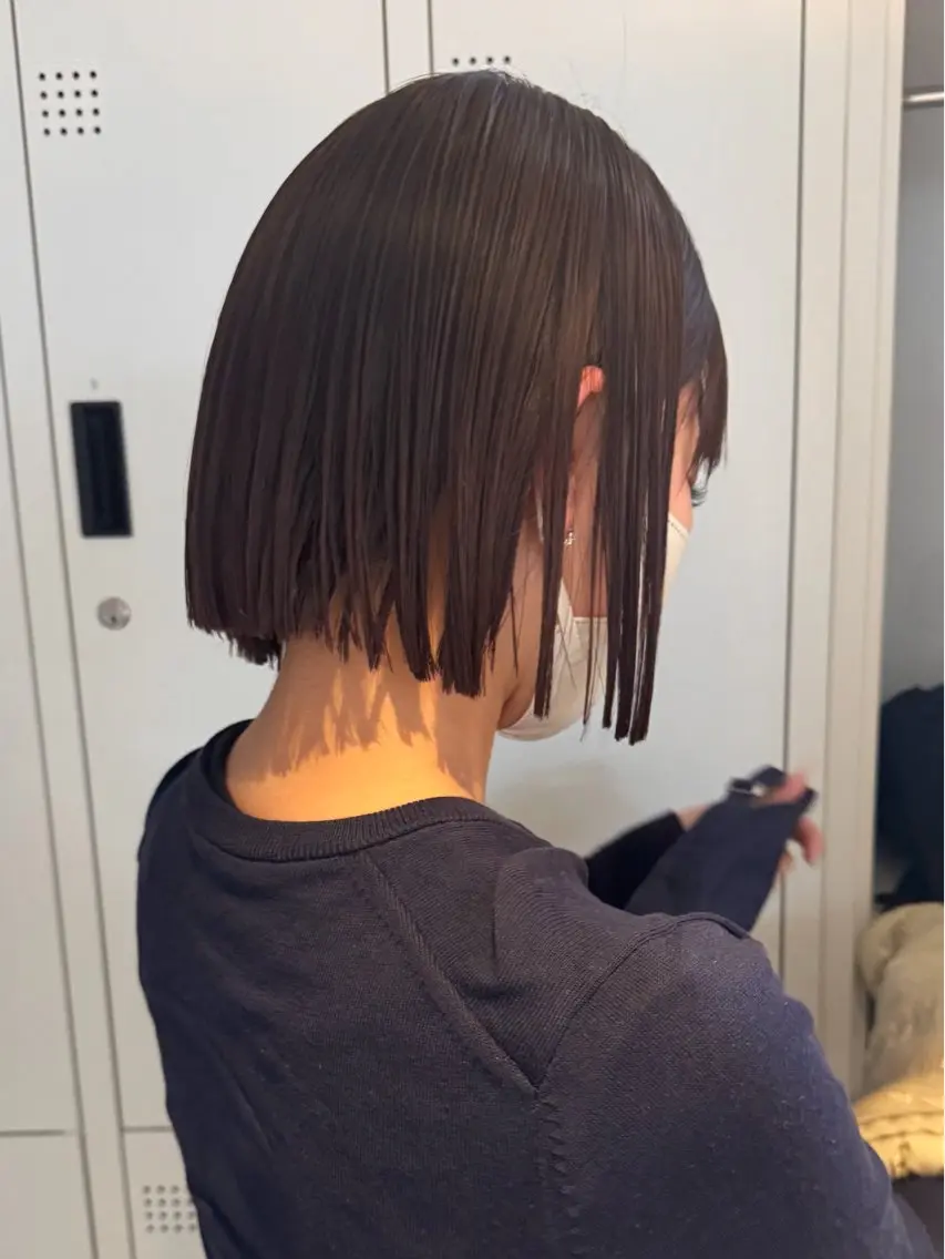 ショート カット ヘアカラー ボブ/レイヤーカット 縮毛矯正/コウキ新宿のヘアスタイル