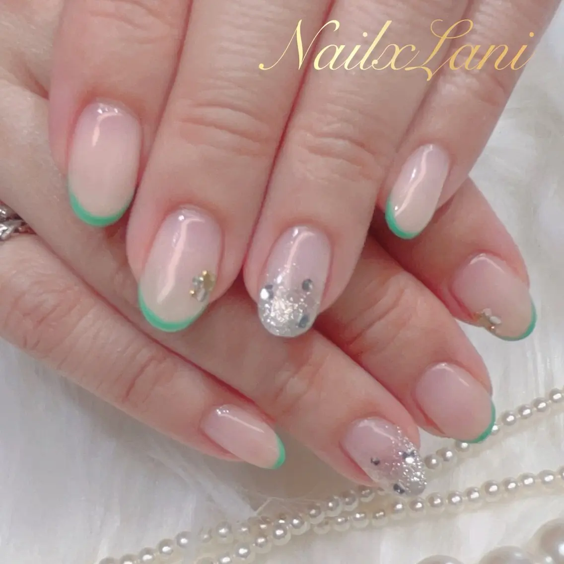 ネイル フットネイル ジェルネイル マグネットネイル パラジェル ネイルチップ Nail×Lani 深爪矯正対応◎のネイルデザイン