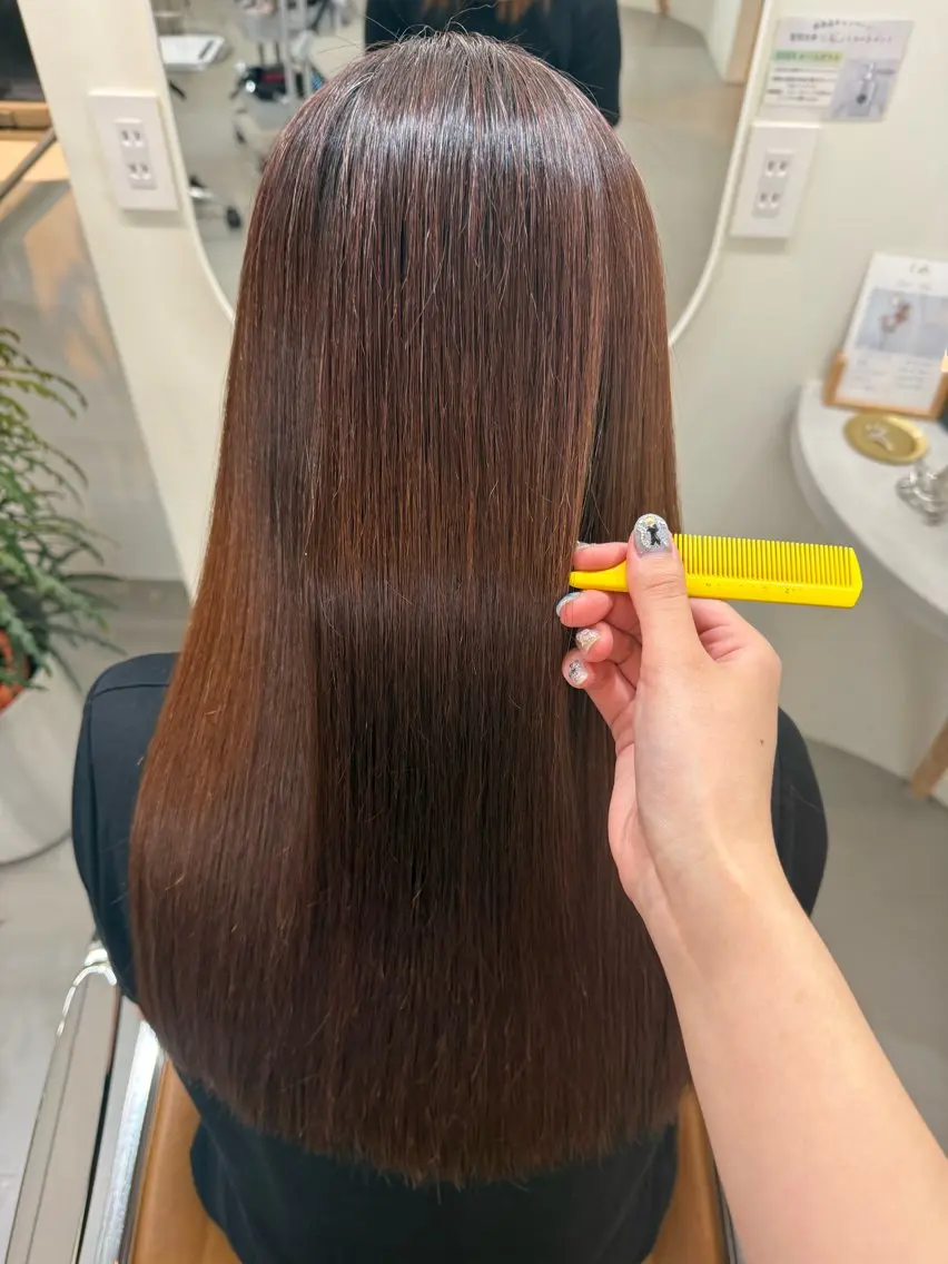 パーマ 縮毛矯正 デジタルパーマ 縮毛矯正 檜 果歩のヘアスタイル