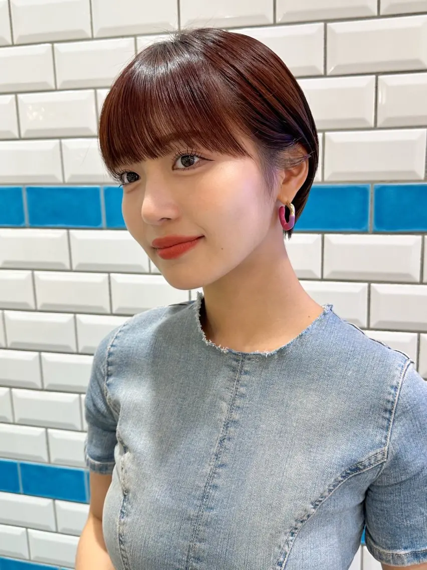 ショート カラー パーマ メンズ カット ヘアカラー トリートメント 新宿/髪質改善/ボブ 韓国レイヤー大重聖斗のヘアスタイル