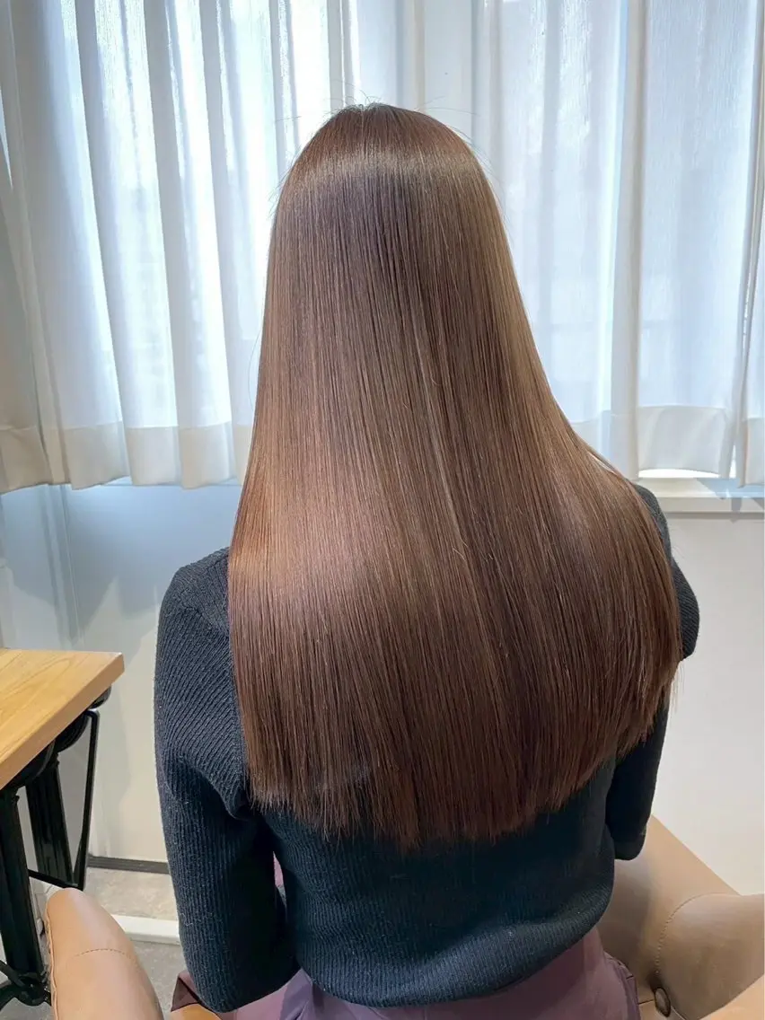 ロング カラー ヘアカラー 髪質改善 ANs. りこのヘアスタイル