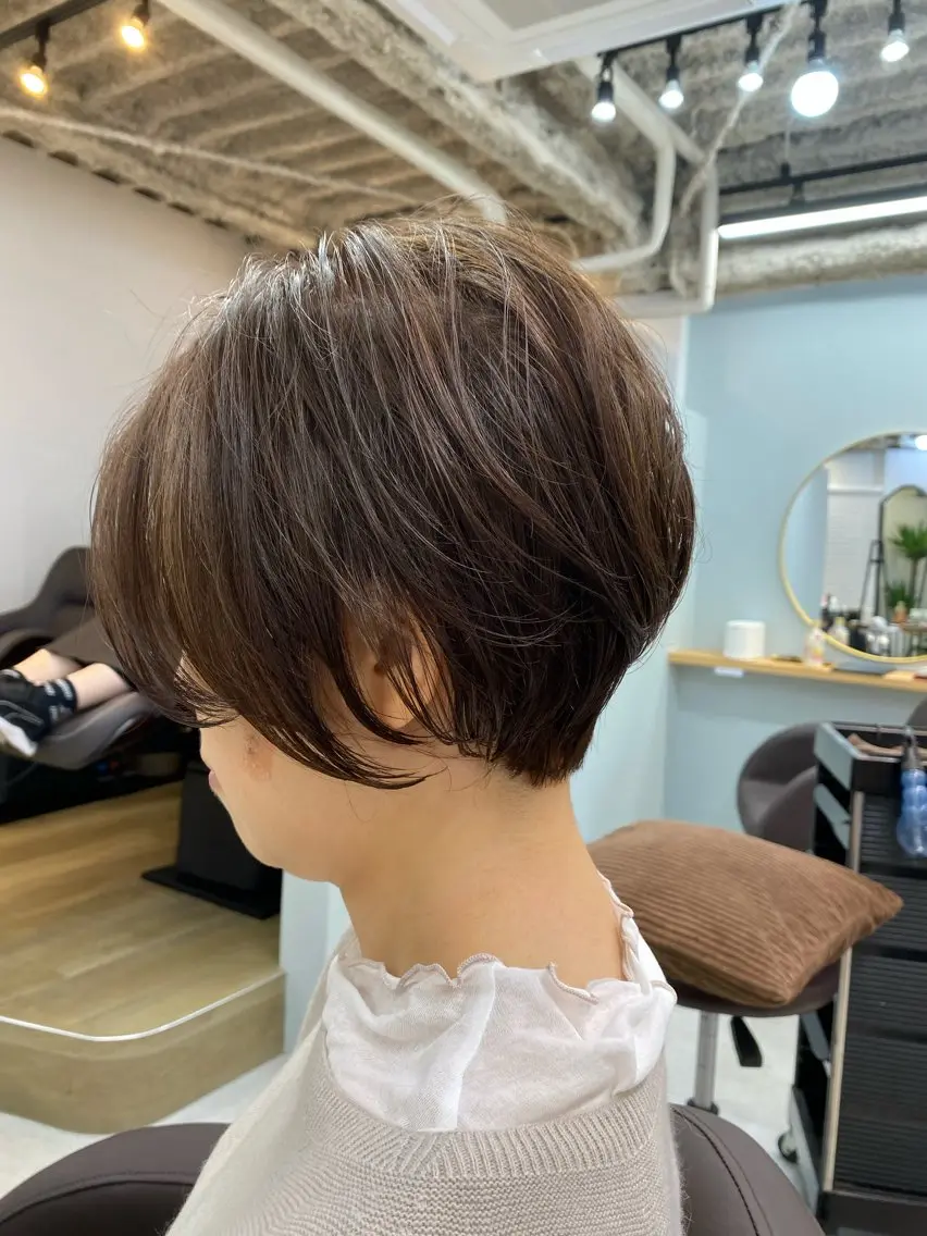 ショート カット ヘアカラー トリートメント a-o岡野　こやま しんぺいのヘアスタイル