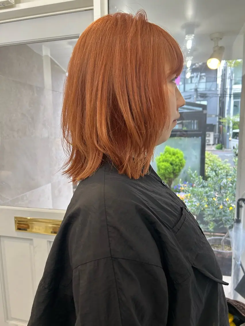 ミディアム カラー ヘアカラー ❕マンツーマン施術❕ 🍊Moemiのヘアスタイル