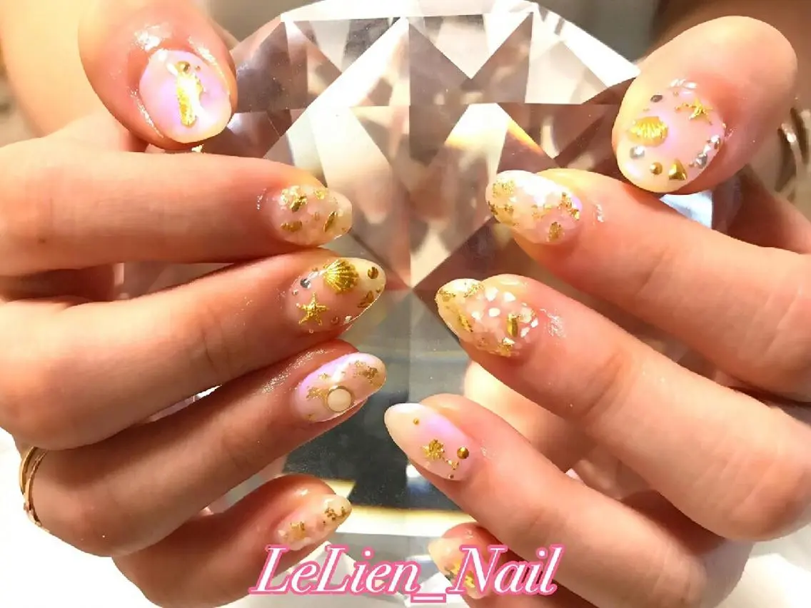 ネイル 夏ネイル モチの良さ◉ フィルインネイル♡のネイルデザイン
