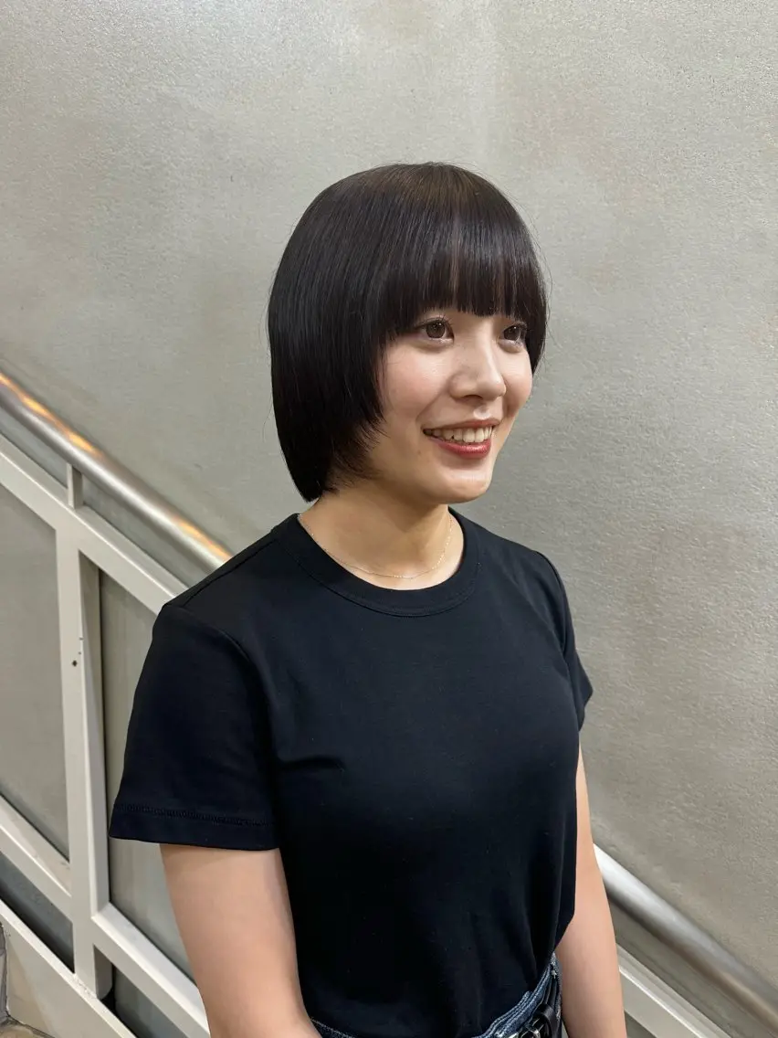 ショート ボブ 顔まわりレイヤー レイヤーカット ウルフカット 透明感カラー/ボブ/ yuukaのヘアスタイル
