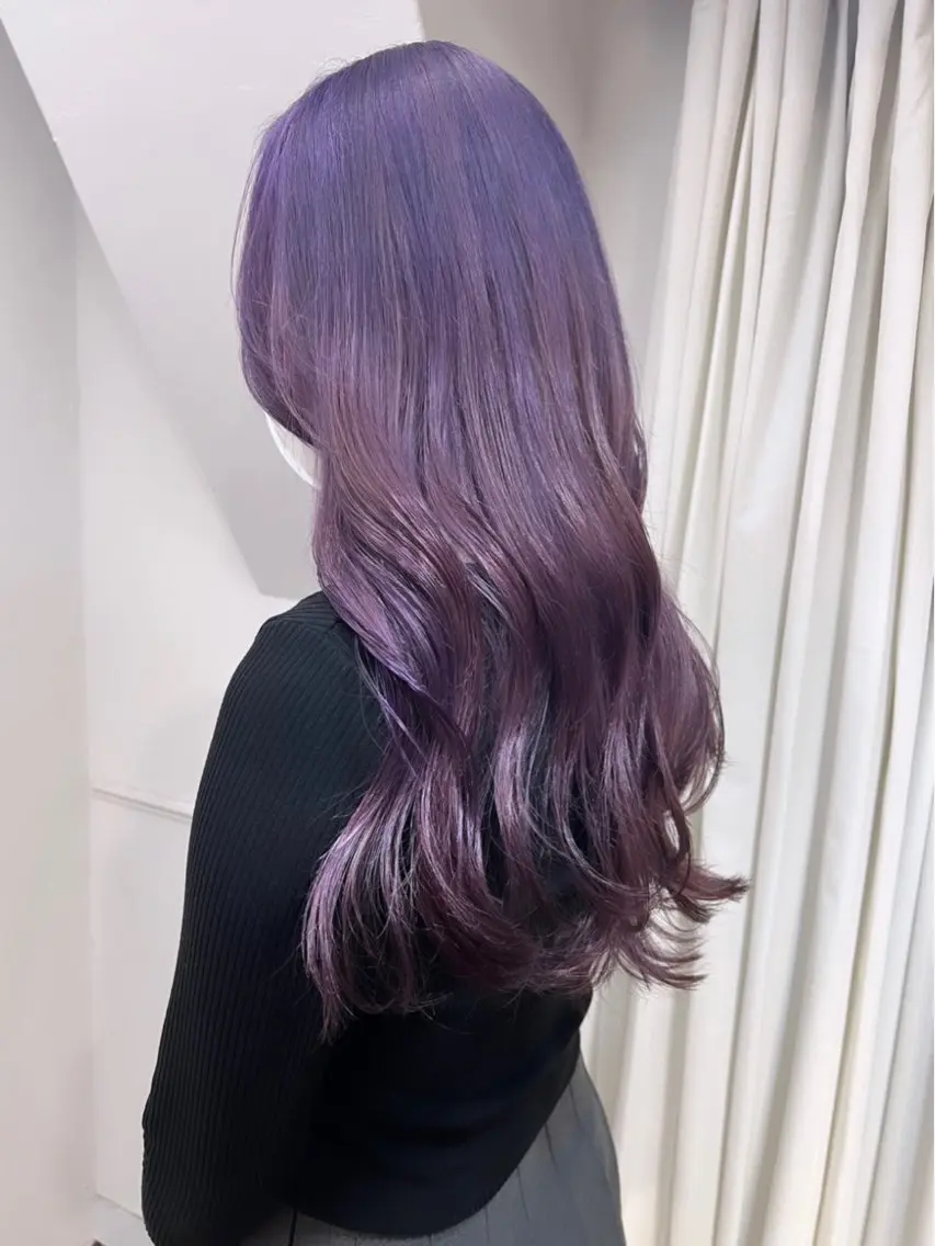 ロング カラー ブリーチ ケアブリーチ 透明感カラー デザインカラー ダブルカラー ハイトーン/ボブ 🎀sonokaのヘアスタイル