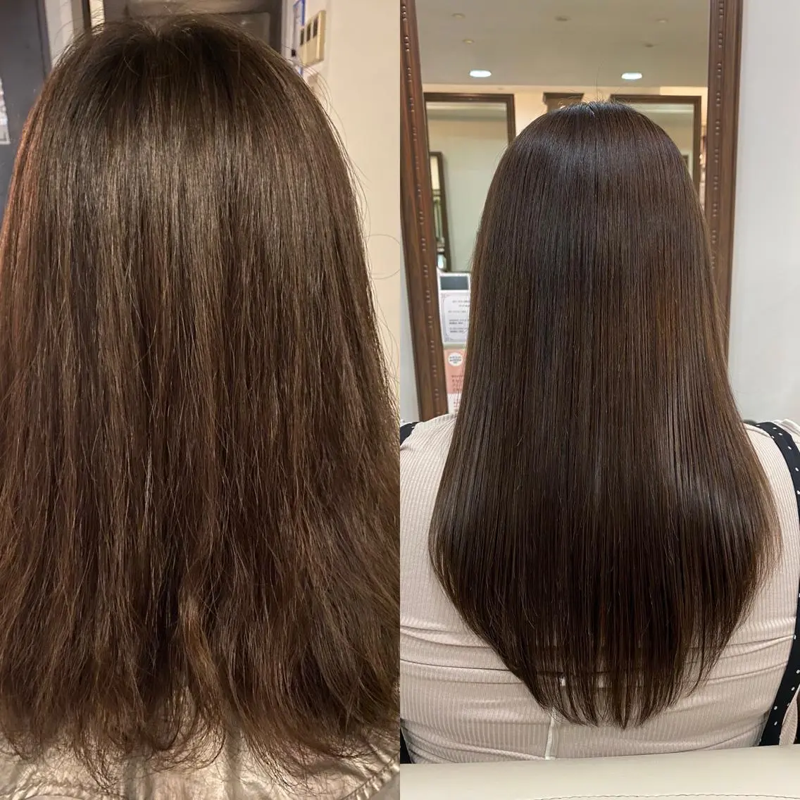 セミロング カラー パーマ 髪質改善 縮毛矯正 トリートメント カット ヘアカラー トリートメント 《大人気髪質改善》 プログレス国分寺店のヘアスタイル