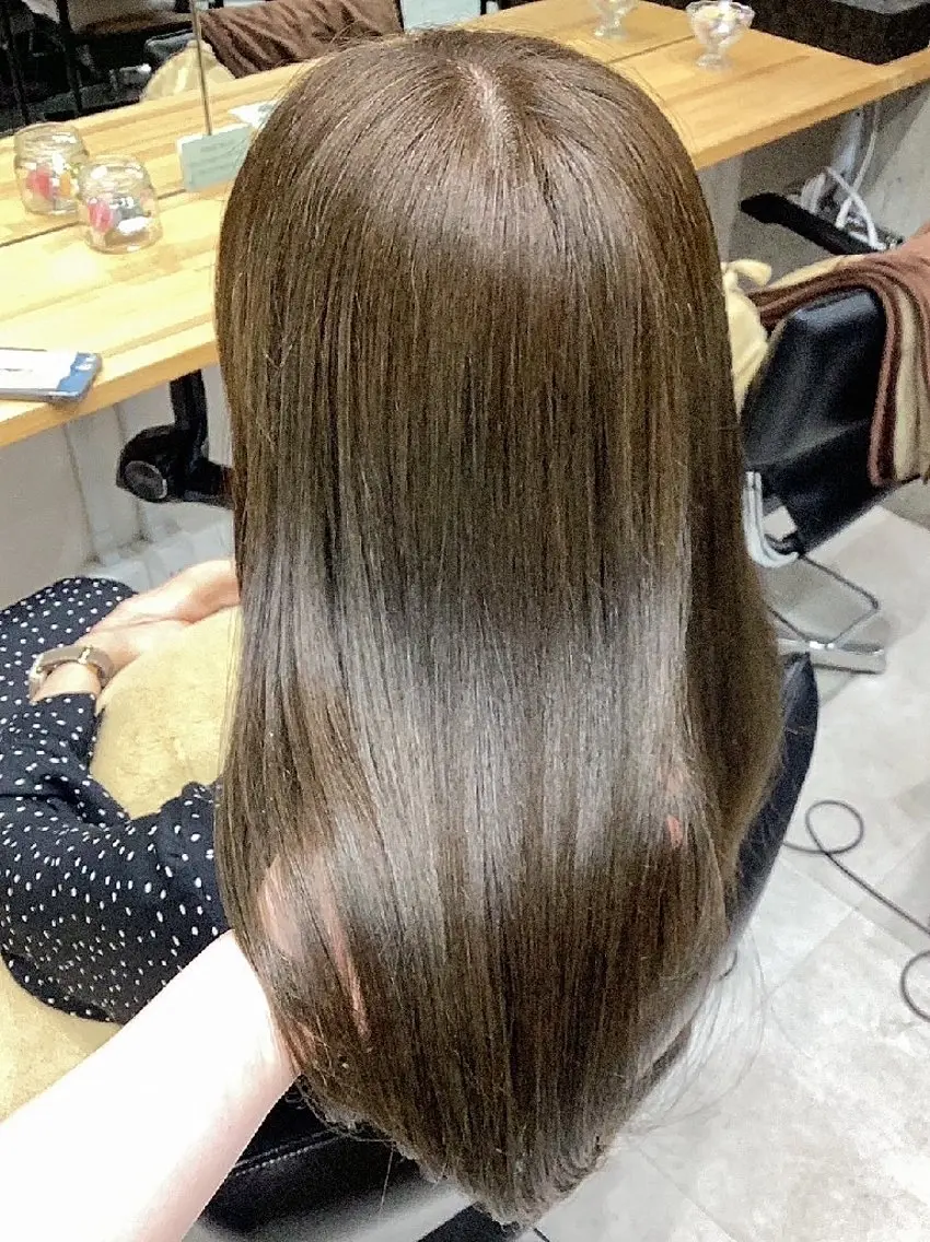 セミロング カラー カット ヘアカラー トリートメント ヘアアレンジ/柔らか 艶カラー/AKARIのヘアスタイル