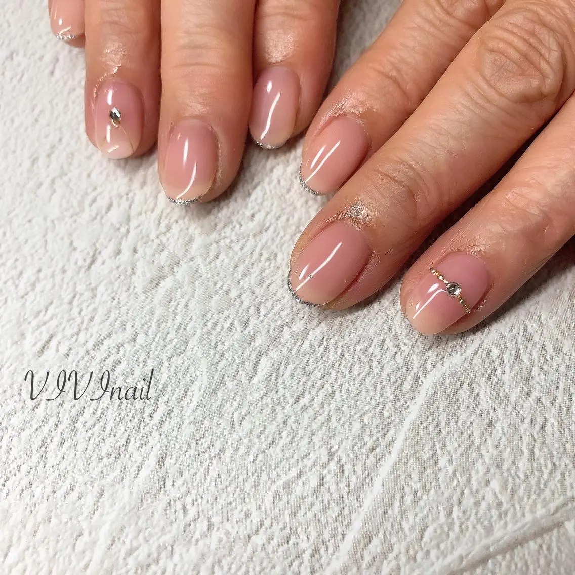 ネイル ブライダルネイル ハンドネイル vivi nailのネイルデザイン
