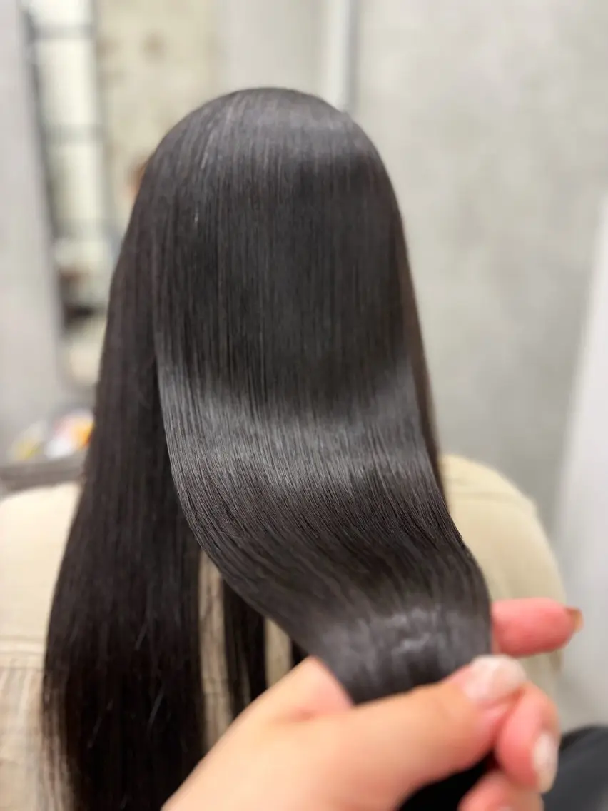 ロング カラー 髪質改善 縮毛矯正 トリートメント ヘアカラー 縮毛矯正 トリートメント すぐ巻ける縮毛矯正 🍀勝倉　麗のヘアスタイル