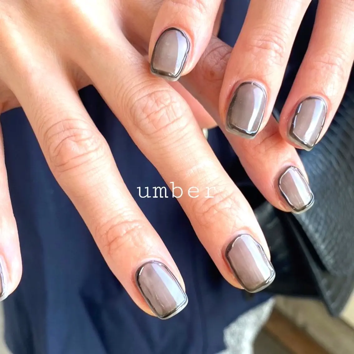 ネイル ハンドネイル umber 三茶1分のネイルデザイン