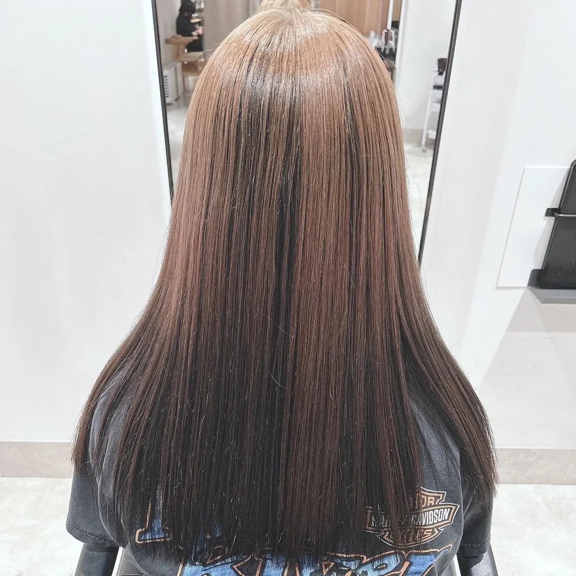 ロング カラー ブリーチ ハイライトカラー ハイライト カット ヘアカラー トリートメント スキバサミを使わない カット🌼唯🌼のヘアスタイル