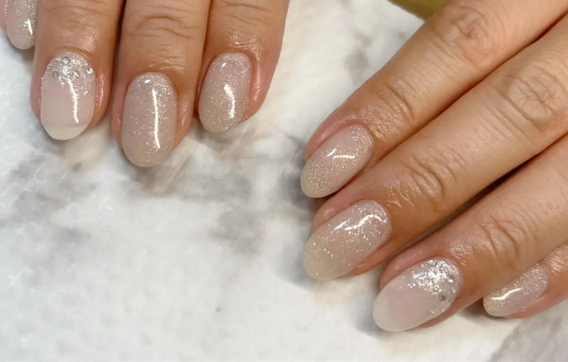 ネイル フットネイル グリーン オフィスネイル ワンカラーネイル 春ネイル Lily Blancheのその他イメージ