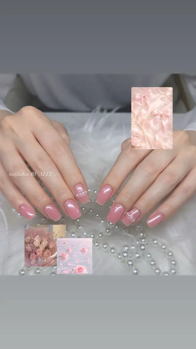 ネイル ハンドネイル 🧸RU ALLY ANN‪ෆ‪.*･ﾟのネイルデザイン