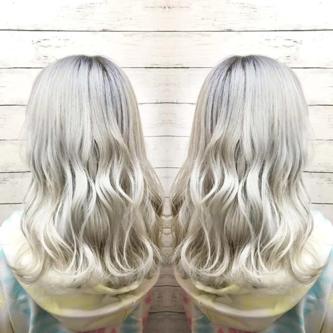 セミロング カラー ヘアカラー ヘアセット 韓国ヘア🤍髪質改善 🇰🇷AKANEのヘアスタイル