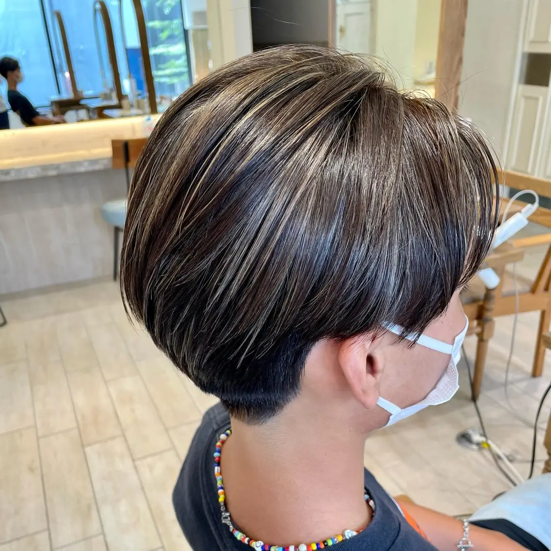 ショート カラー メンズ カット ヘアカラー すげさやか ✨メンズカットパーマのヘアスタイル