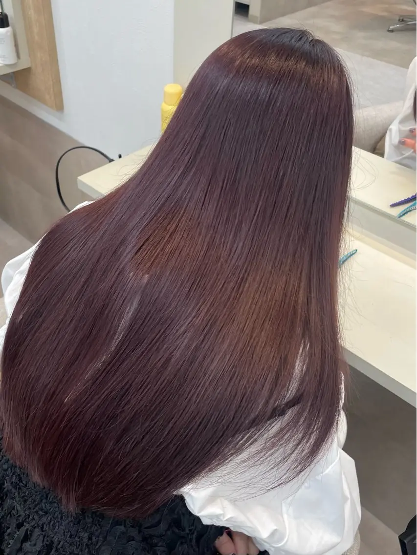 【Wカラー🍒】ブリーチなしダブルカラー＋オージュアトリートメントの写真
