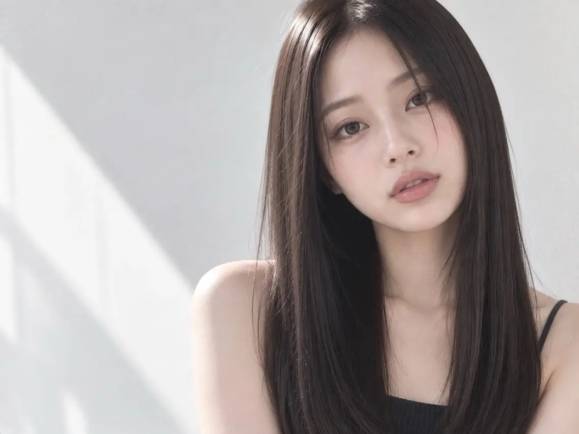 ロング 縮毛矯正 縮毛矯正 LOVEST 優月のヘアスタイル