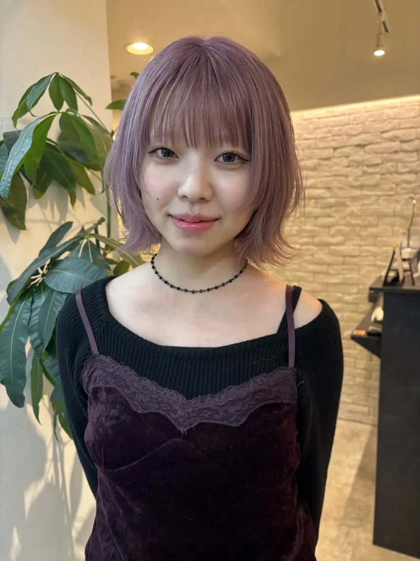 ショート カラー カット ヘアカラー トリートメント Ｖｉｏｔ  銀座 樋口 桃佳のヘアスタイル