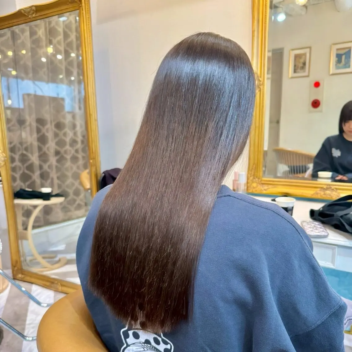 ロング 縮毛矯正 佐藤 優成のヘアスタイル