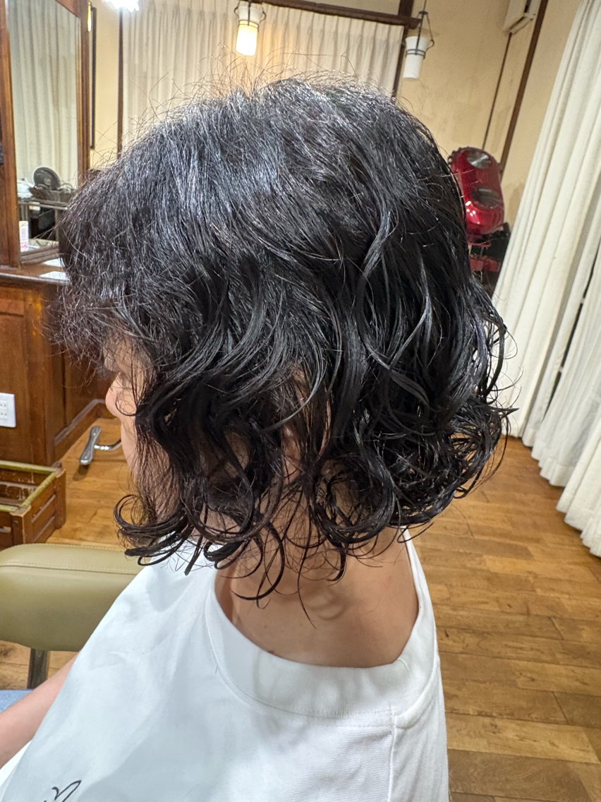 ミディアム パーマ ミディアムパーマ 中井 葵👀のヘアスタイル