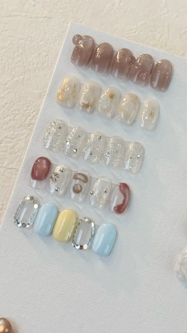 ネイル マグネットネイル ニュアンスネイル シンプルネイル Umi Nail /Akariのネイルデザイン