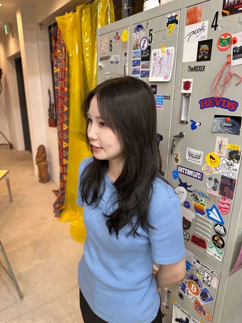 セミロング ヘアカラー トリートメント 井村 晃琉のヘアスタイル