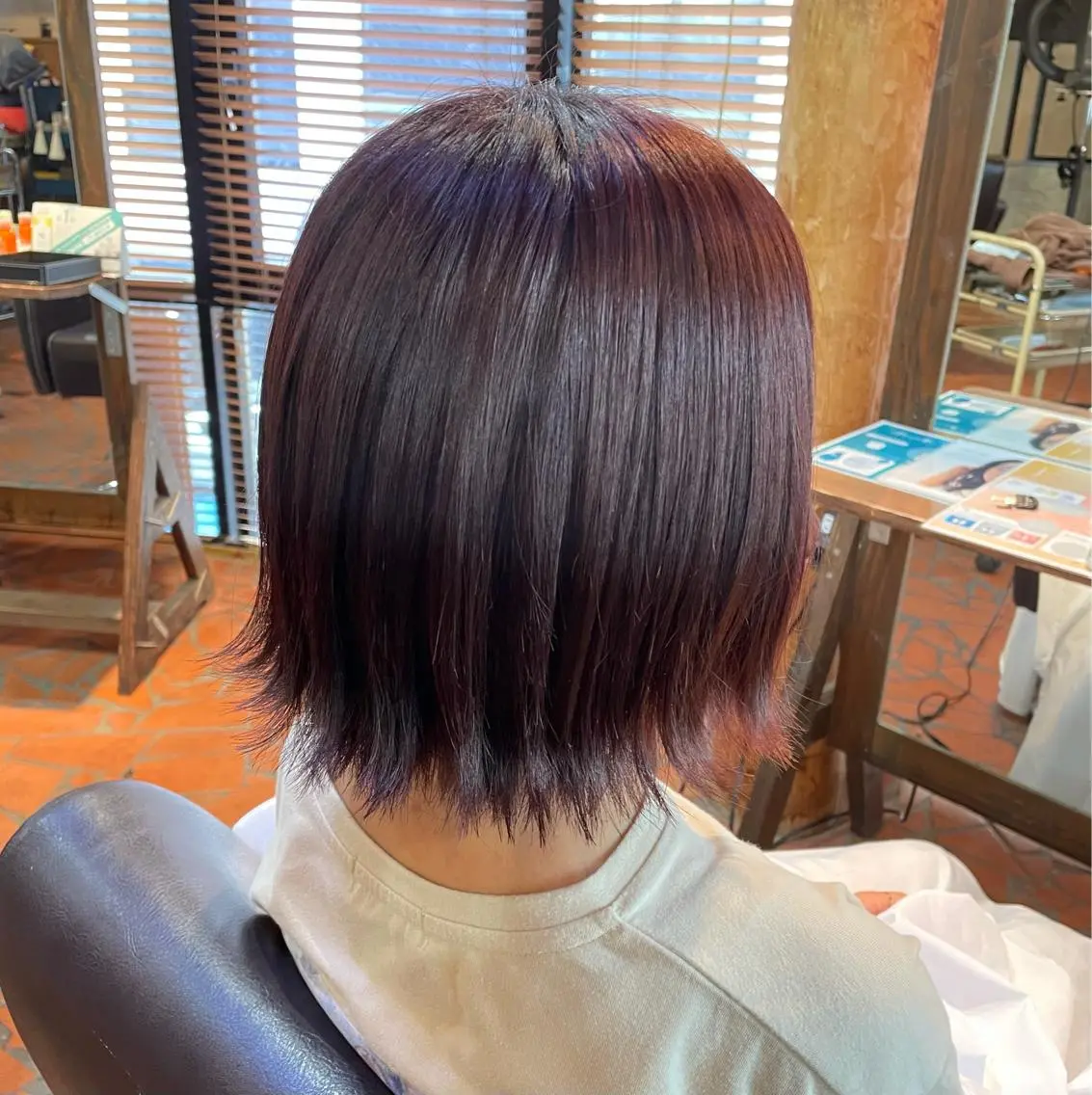 ショート カラー ブラウンカラー ピンクカラー ピンクブラウン メンズパーマ🌀/ 中村郁未のヘアスタイル