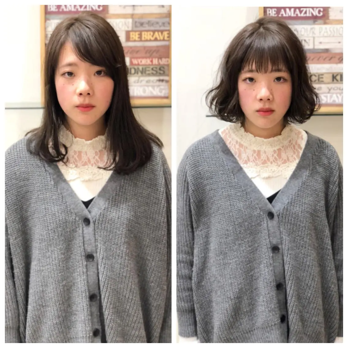 ショート ボブ 小顔カット ディレクター ノナカのヘアスタイル