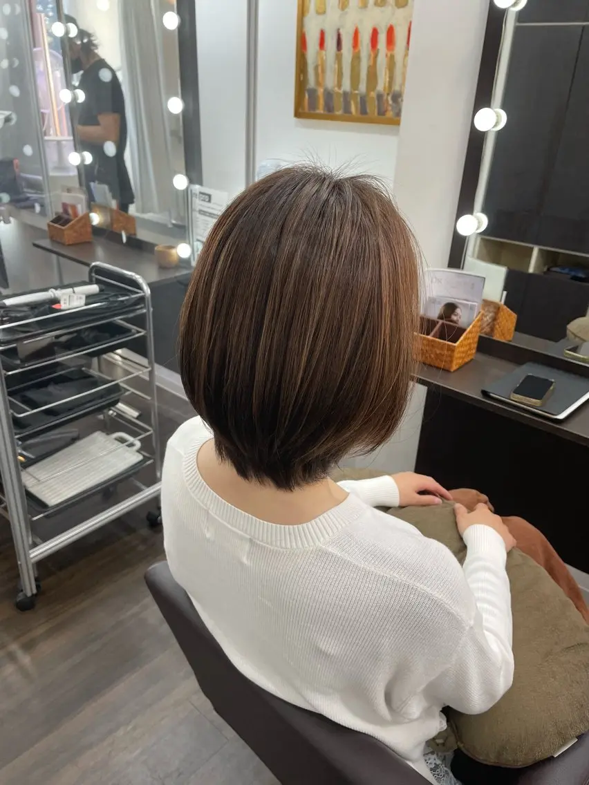 ミディアム カット ヘアカラー トリートメント ヘッドスパ 髪質改善FORMA 💫S.Katohのヘアスタイル