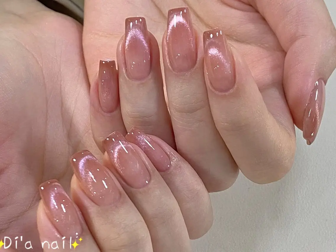 ネイル フットネイル 韓国ネイル レース マグネットネイル ニュアンスネイル ハンドネイル Dia nail サロンのネイルデザイン