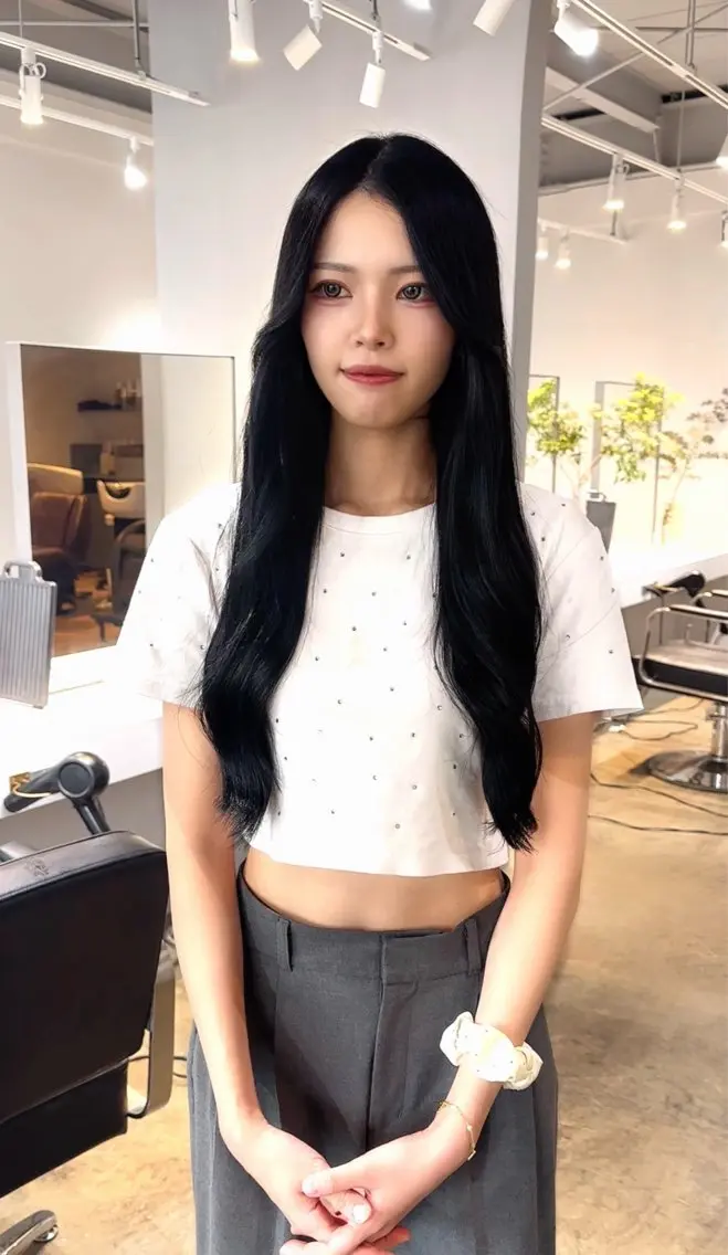 ロング カット 縮毛矯正 トリートメント 手塚 亮汰のヘアスタイル